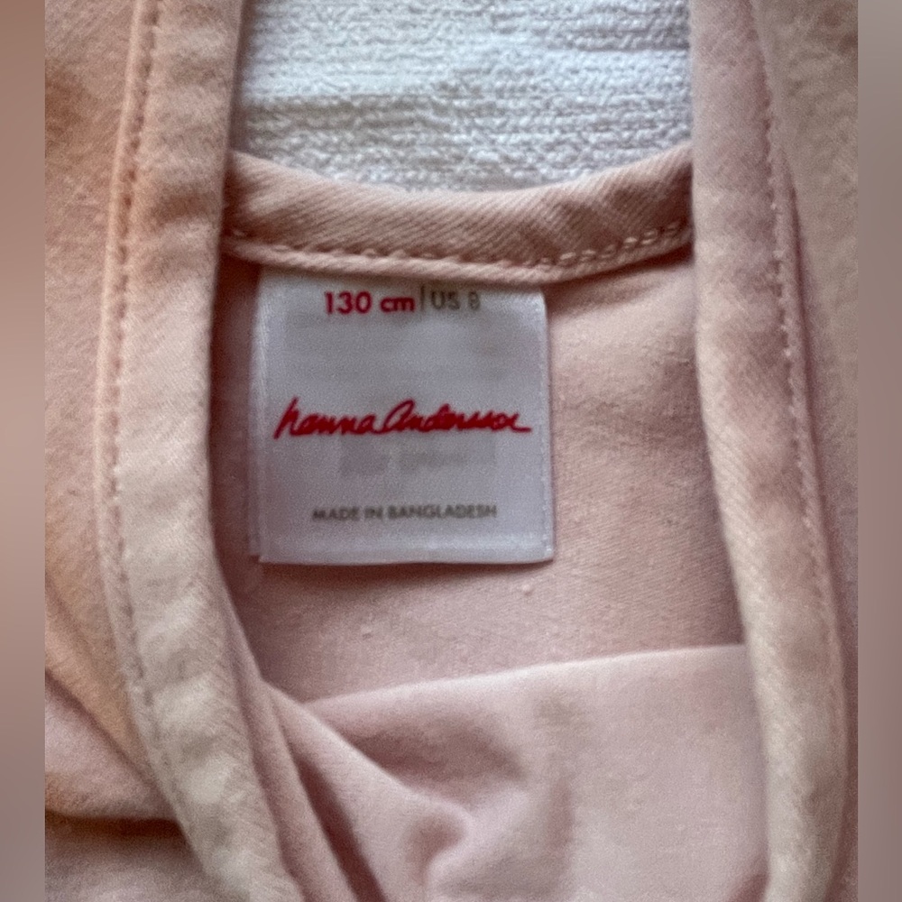 Girls size 8 Hanna Andersson Blush Pink dress